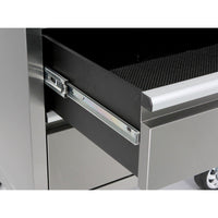 UltraTools Stainless Steel 52" Mobile Work Bench with 8 Drawers Tool Chest Roller Cabinet