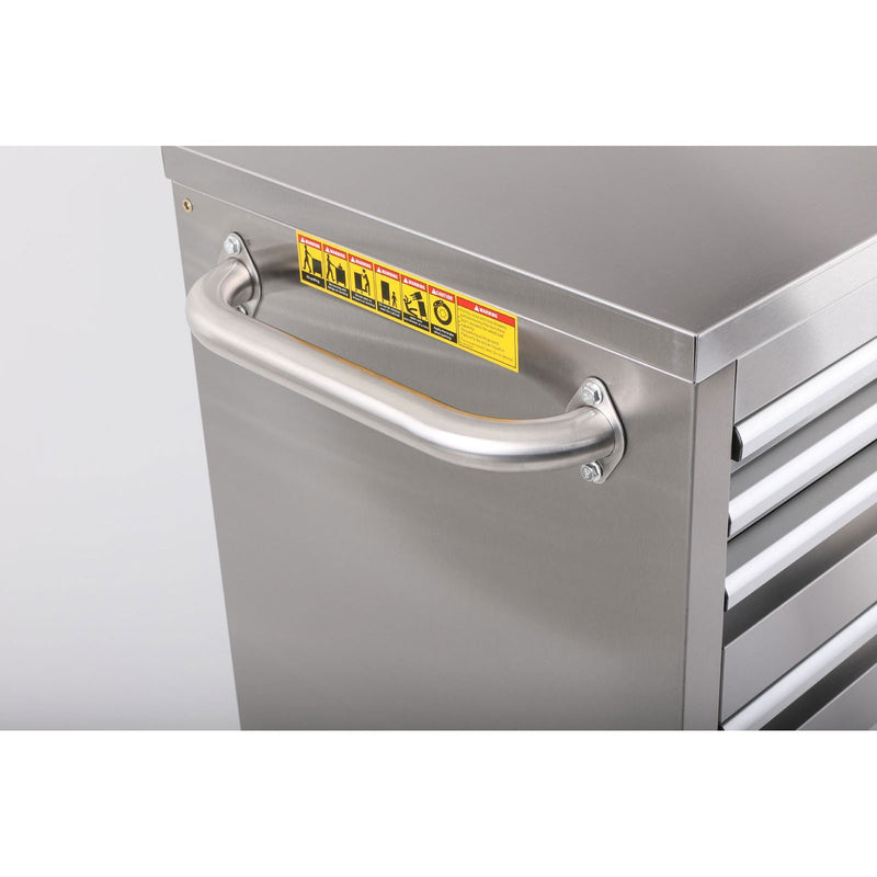 Mobile 8 Drawers Tool Chest With Storage Cabinets - UltraTools 4062mm x 480mm x 1964mm Stainless Steel 52"