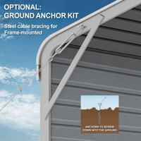 Single Carport 3.4m Wide x 6.03m Long with Enclosed Side Walls