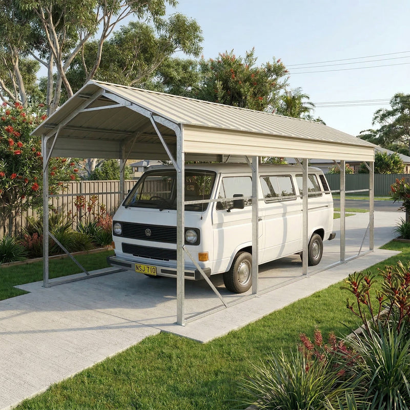 Carport 3.6 x 7.6m x 3.51m (Gable) Backyard Boat Portable Vehicle Shelter