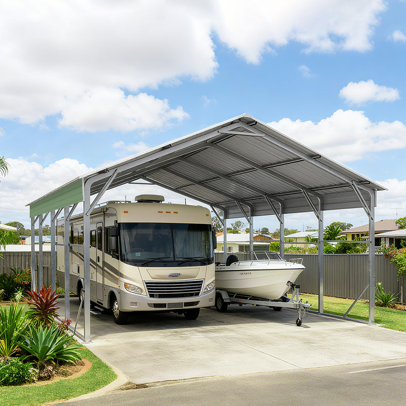 Carport 6.23 x 7.6 x 4.27m Backyard Boat Portable Vehicle Shelter