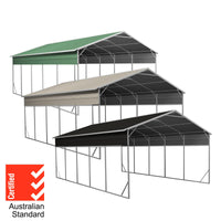 Carport 6.23m x 9.12m x 4.27m Vehicle Shelter