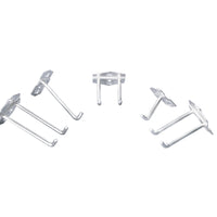 A pack of 10 Assorted UltraTools Zinc Pegboard Hooks Accessory (Add-On)