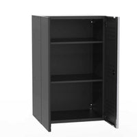 Black Workshop 2-Door Wall Storage Cabinet - UltraTools 670mm x 465mm x 1051mm