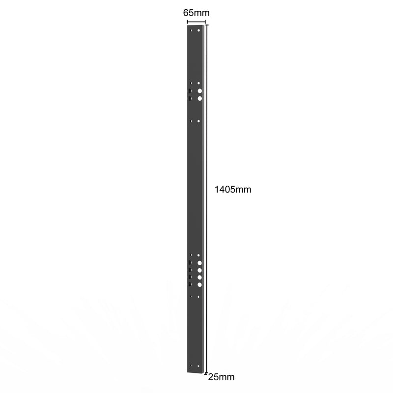 A pack of 2 UltraTools Black Workshop Garage Storage Cabinet Back Bracing