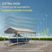Carport 3.6 x 9.1m x 3.51m (Gable) Backyard Boat Portable Vehicle Shelter