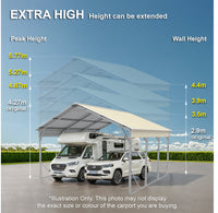 Carport 6.2 x 10.6 x 4.3 m Vehicle Shelter