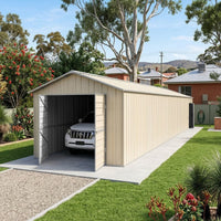 Double Barn Door Garage Shed 10.64m x 3.6m x 3m (Gable) Workshop with 7 Frames EXTRA High