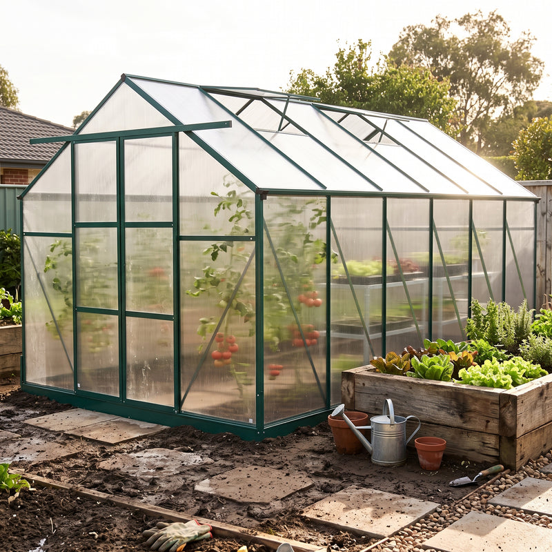 EcoPro 6mm 14-36ft Long x 8ft Wide Greenhouse