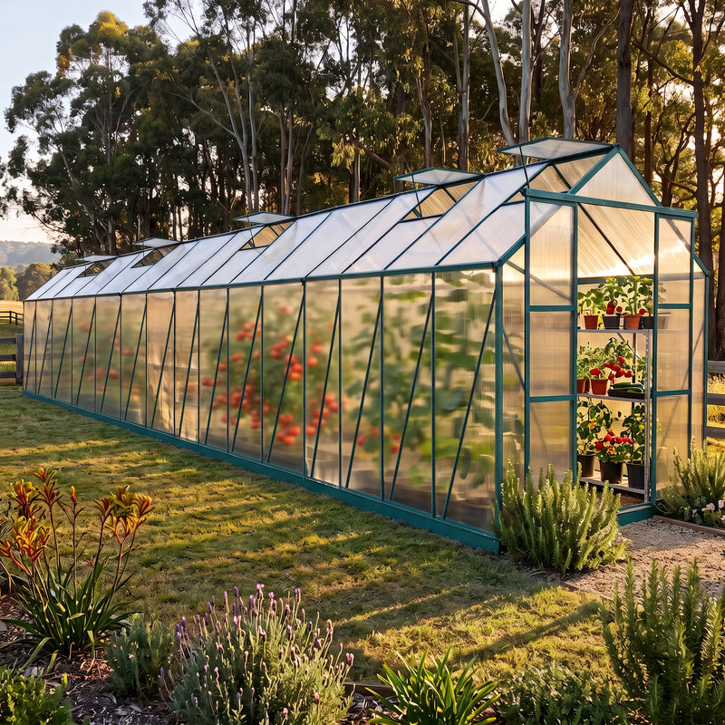 EcoPro 6mm 14-36ft Long x 8ft Wide Greenhouse