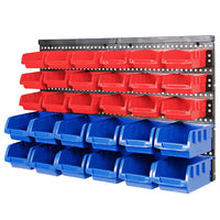 Ultratools 30pcs Wall Mounted Plastic Storage Bins Garage Tool Organiser Parts Trays (Add-On)