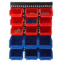 Ultratools 30pcs Wall Mounted Plastic Storage Bins Garage Tool Organiser Parts Trays