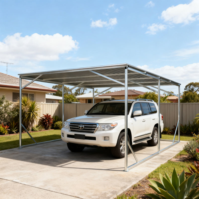 Vehicle Shelter 3.5m x 6m x 2.8m Steel Carport