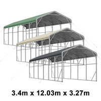 Single Carport 3.4m Wide