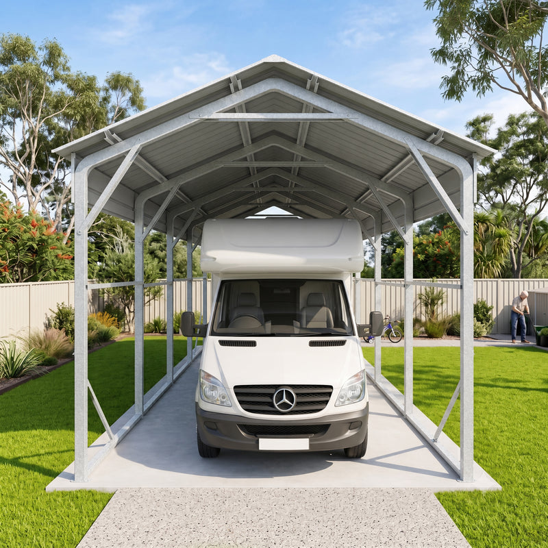 Carport 3.6 x 7.6m x 3.51m (Gable) Backyard Boat Portable Vehicle Shelter