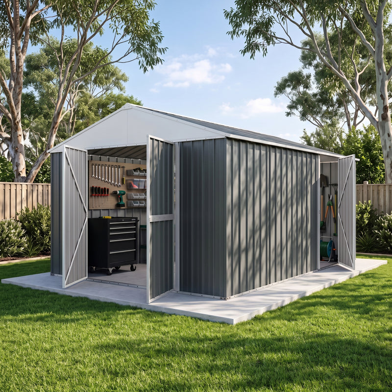 Garden Shed 3.45m x 4.3m x 2.4m Workshop (Extra High)