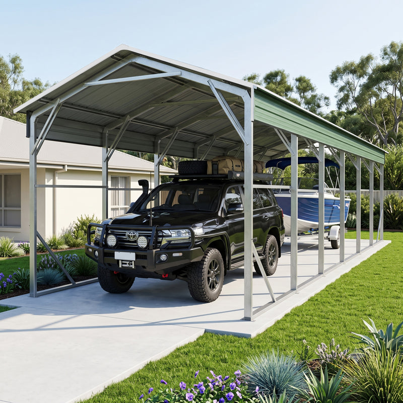 Carport 3.6 x 10.6m x 3.51m (Gable) Backyard Boat Portable Vehicle Shelter