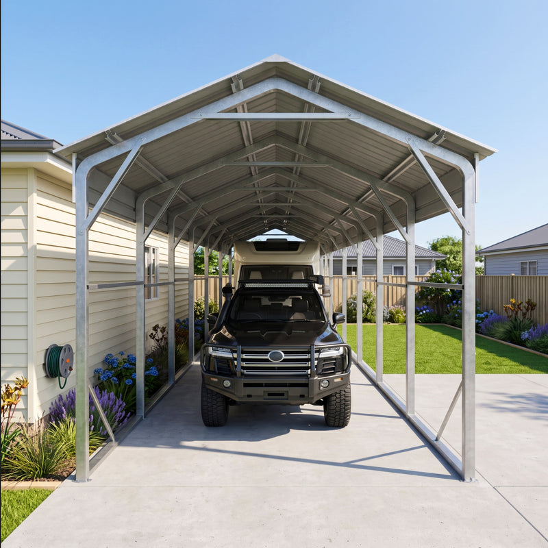 Carport 3.6 x 10.6m x 3.51m (Gable) Backyard Boat Portable Vehicle Shelter