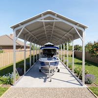 Carport 3.6 x 12.19m x 3.51m (Gable) Backyard Boat Portable Vehicle Shelter