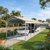 Carport 3.6 x 12.19m x 3.51m (Gable) Backyard Boat Portable Vehicle Shelter