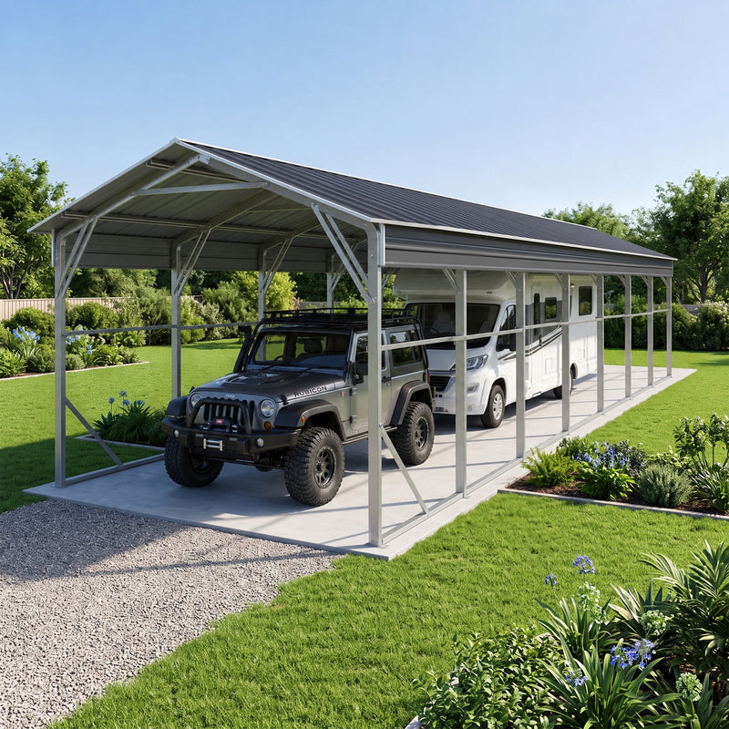 Carport 3.6 x 12.19m x 3.51m (Gable) Backyard Boat Portable Vehicle Shelter
