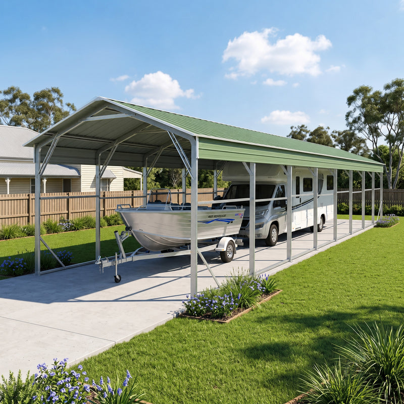 Carport 3.6 x 13.7m x 3.51m (Gable) Backyard Boat Portable Vehicle Shelter