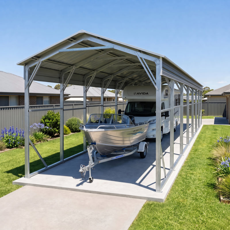Carport 3.6 x 13.7m x 3.51m (Gable) Backyard Boat Portable Vehicle Shelter