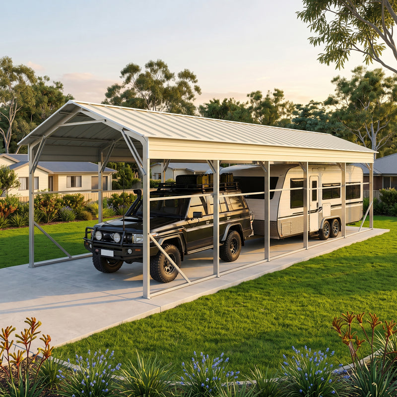 Carport 3.6 x 9.1m x 3.51m (Gable) Backyard Boat Portable Vehicle Shelter