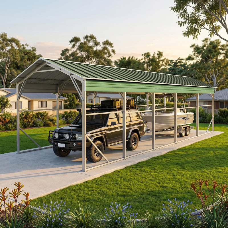 Carport 3.6 x 9.1m x 3.51m (Gable) Backyard Boat Portable Vehicle Shelter