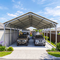 Carport 6.23 x 12.19 x 4.27 m Vehicle Shelter