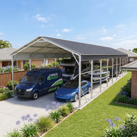 Carport 6.23 x 15.24m x 4.27m Vehicle Shelter