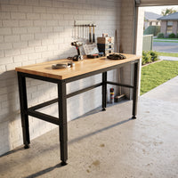 UltraTools 1330mm x 450mm x 845mm Black Workshop Garage Workbench