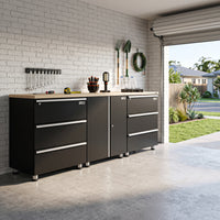 UltraTools 2030mm x 465mm x 848mm Black Workshop Garage Storage Workbench
