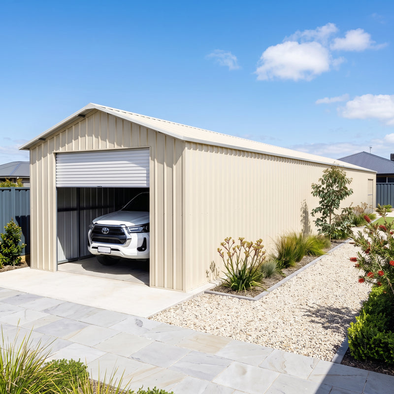 Roller Door Garage Shed 10.64m x 3.6m x 3m (Gable) Workshop