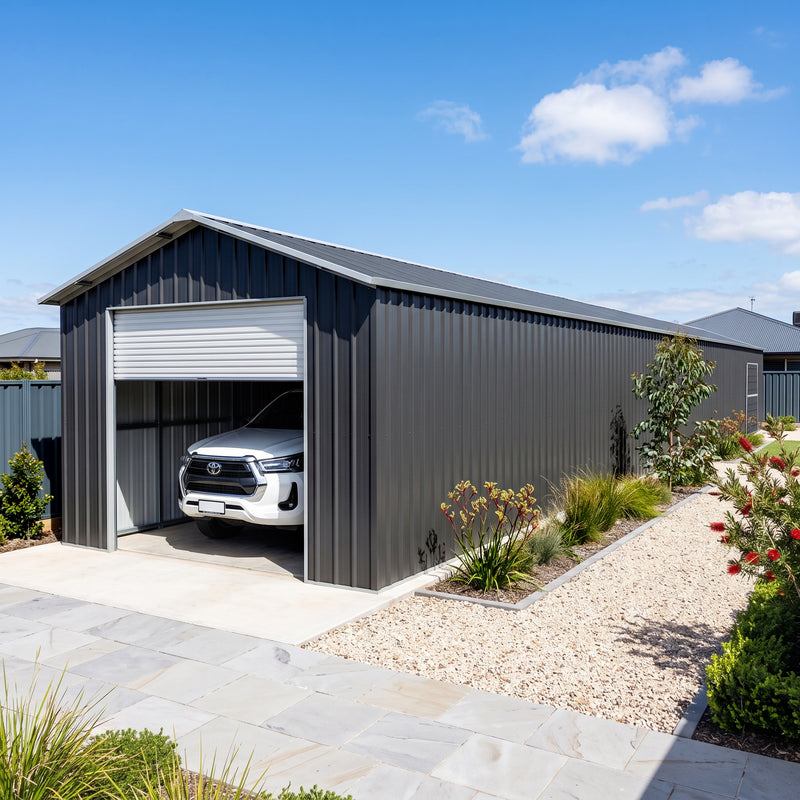 Roller Door Garage Shed 10.64m x 3.6m x 3m (Gable) Workshop