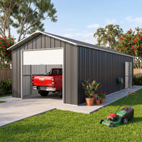 Garage 7.6m x 3.6m x 3m Roller Door Shed Workshop