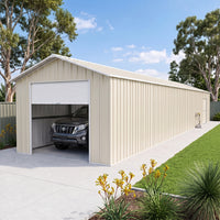 Roller Door Garage Shed 9.1m x 3.6m x 3m (Gable) Workshop