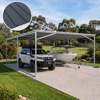 Carport 6m x 6m Vehicle Shelter Skillion Steel Double Carport plus 80X40MM Tube