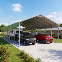 Double Carport 6m x 13.53m x 4.14m Backyard Portable Vehicle & Boat Shelter with Wrapped Roof