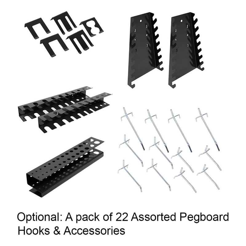 UltraTools 1500mm x 550mm x 2025mm Black Workshop Garage Storage Cabinet Set