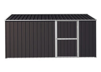 Garage Shed 3.45m x 5.15m x 2.4m with Double Barn Door Workshop