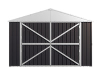 Garage Shed 6m x 3.45m x 2.4m (Gable) Double Barn Door Workshop with 4 Internal Trusses