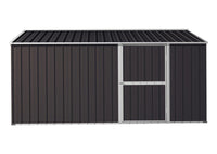 Garage Shed 6m x 3.45m x 2.4m (Gable) Double Barn Door Workshop with 4 Internal Trusses