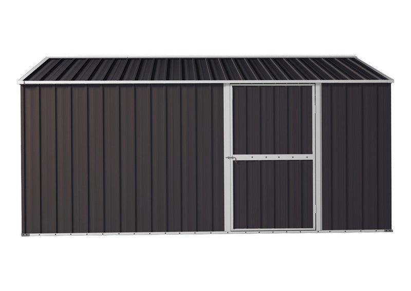 Garage Shed 6m x 3.45m x 2.4m (Gable) Double Barn Door Workshop with 4 Internal Trusses