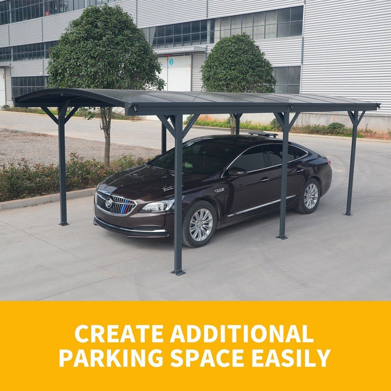 Carport 3m x 5.7m x 2.57m AluFrame 8mm PolyUV Roof