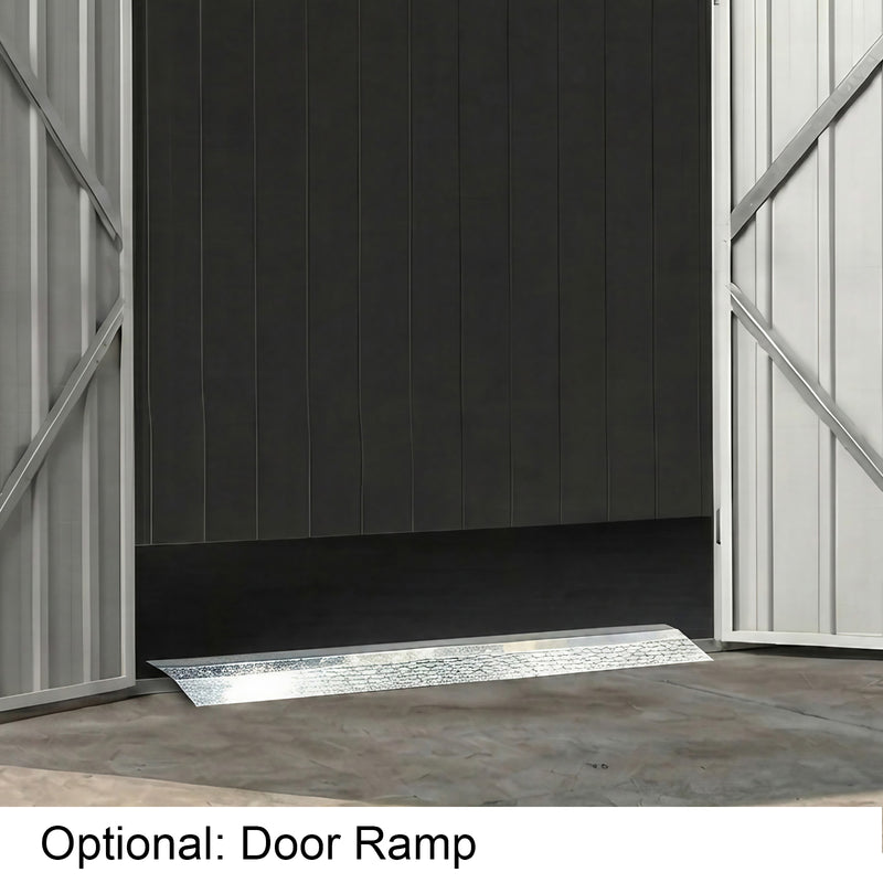 Garden Shed 4.3m x 2.6m x 2.4m Double Door + PA Door - 4 Frame Design