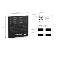 UltraTools 3250mm x 550mm x 2025mm Black Classic Workshop Garage Storage Cabinet Set