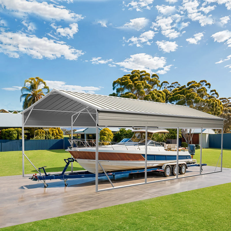 Carport 3.6 x 7.6m x 3.51m (Gable) Backyard Boat Portable Vehicle Shelter