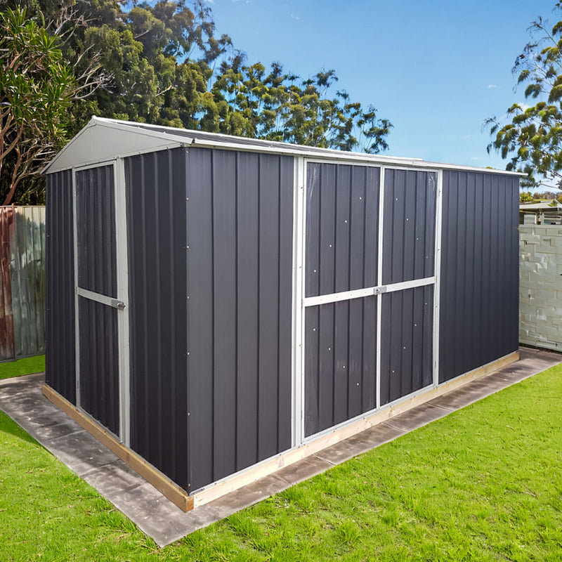Garden Shed 4.3m x 2.6m x 2.4m Double Barn Door + PA Door Extra Frame