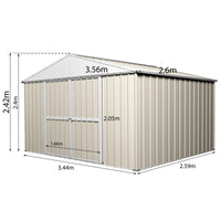 Garden Shed 3.45m x 2.6m x 2.4m
